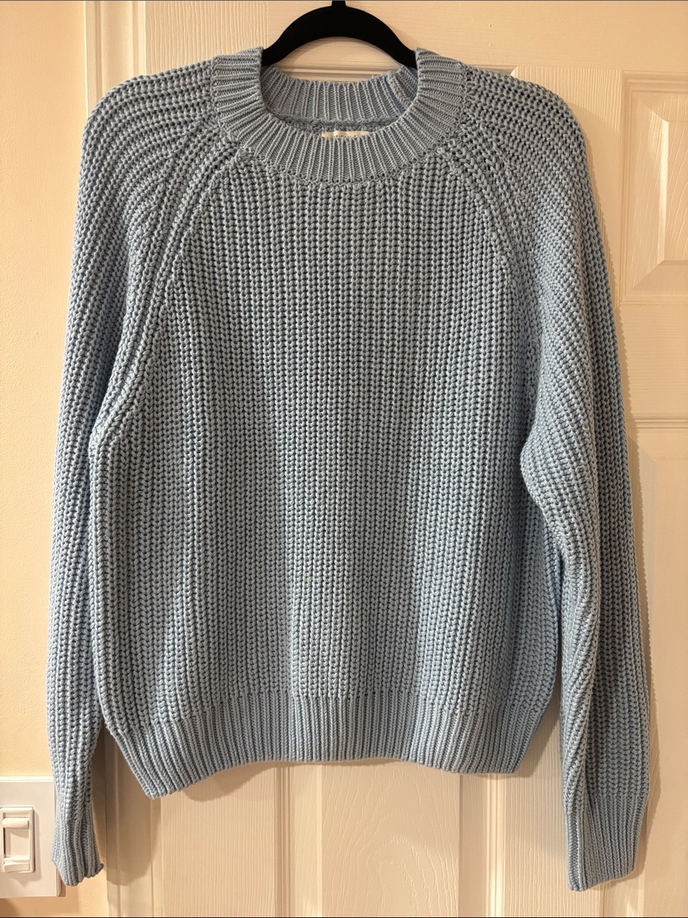 American Eagle Outfitters Light Blue Chunky Knit Sweater